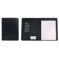 Leatherette Padfolio with Solar Calculator